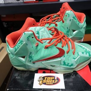 Nike Lebron James xi christmas green size 9.5